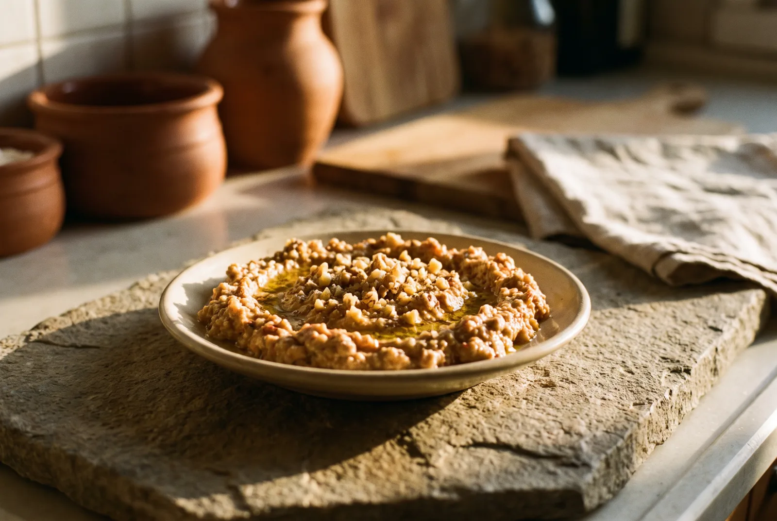 Kashar Cheese Spread | Walnut and Pepper Appetizer
