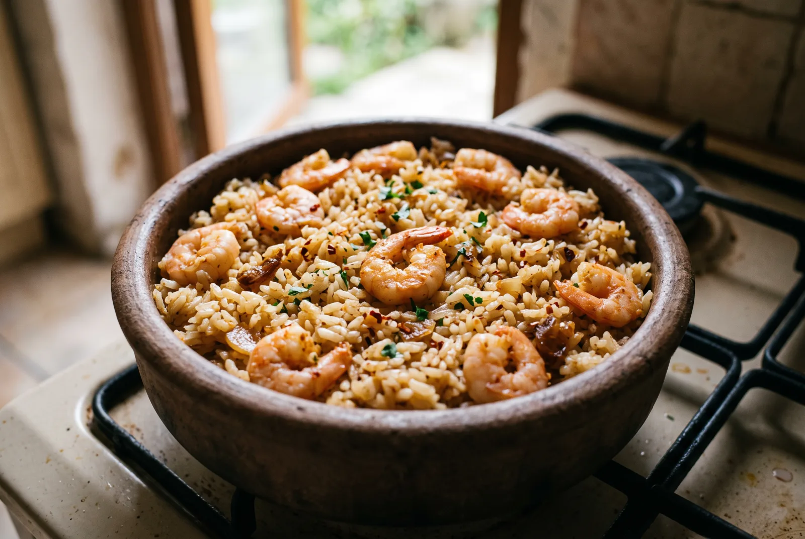 Shrimp Pilaf | Buttered Seafood Rice