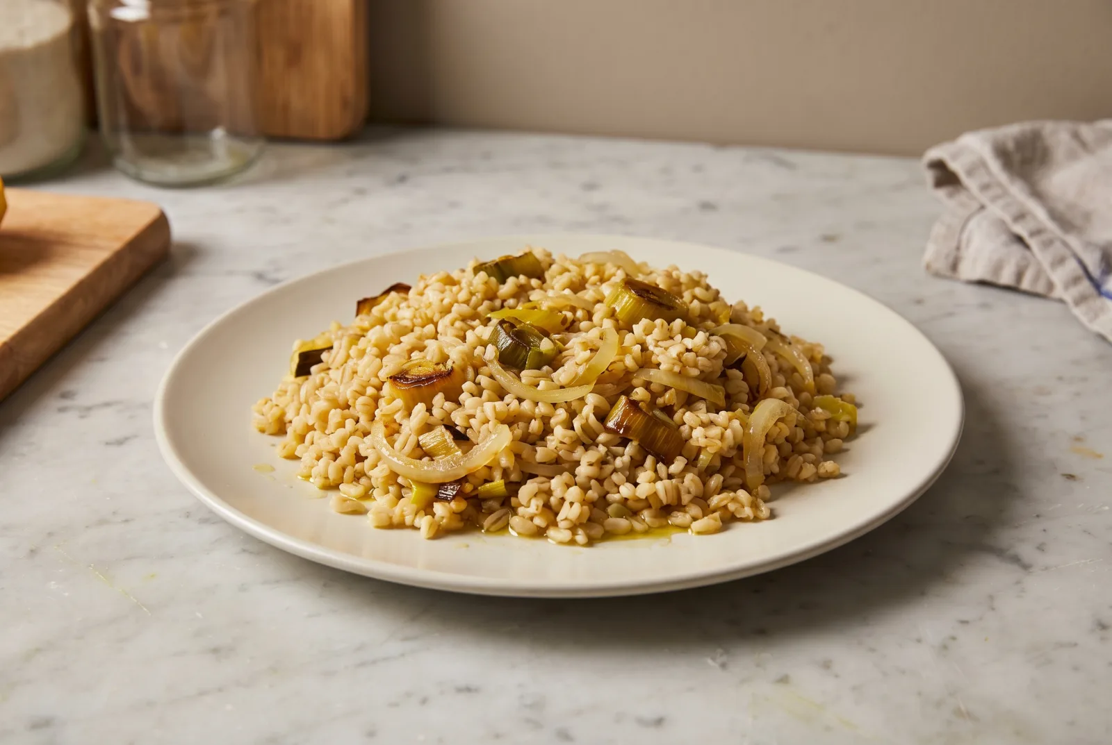 Leek and Bulgur Pilaf | Olive Oil Winter Pilaf