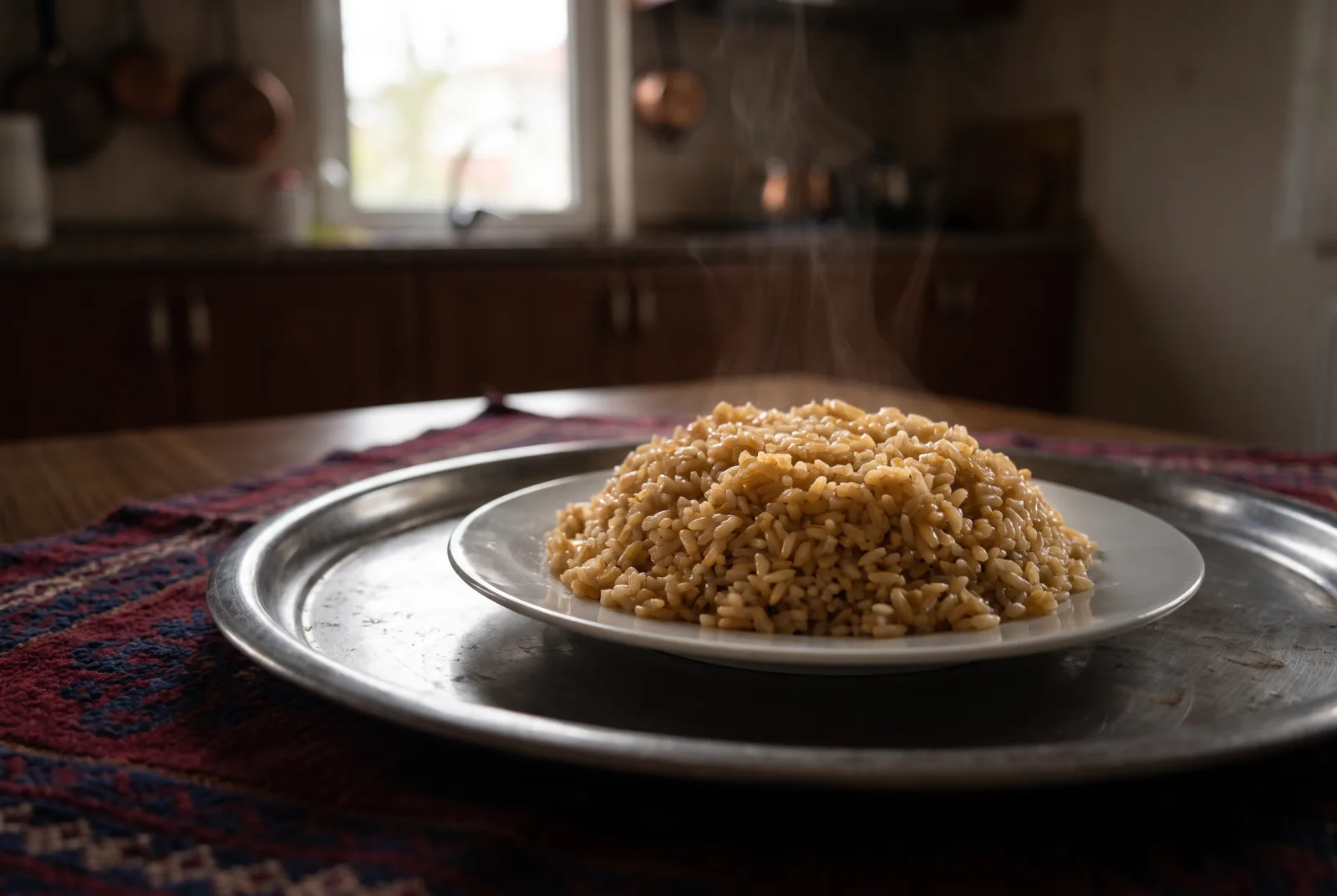 Simple Rice Pilaf with Chicken Stock — Classic Home-Style