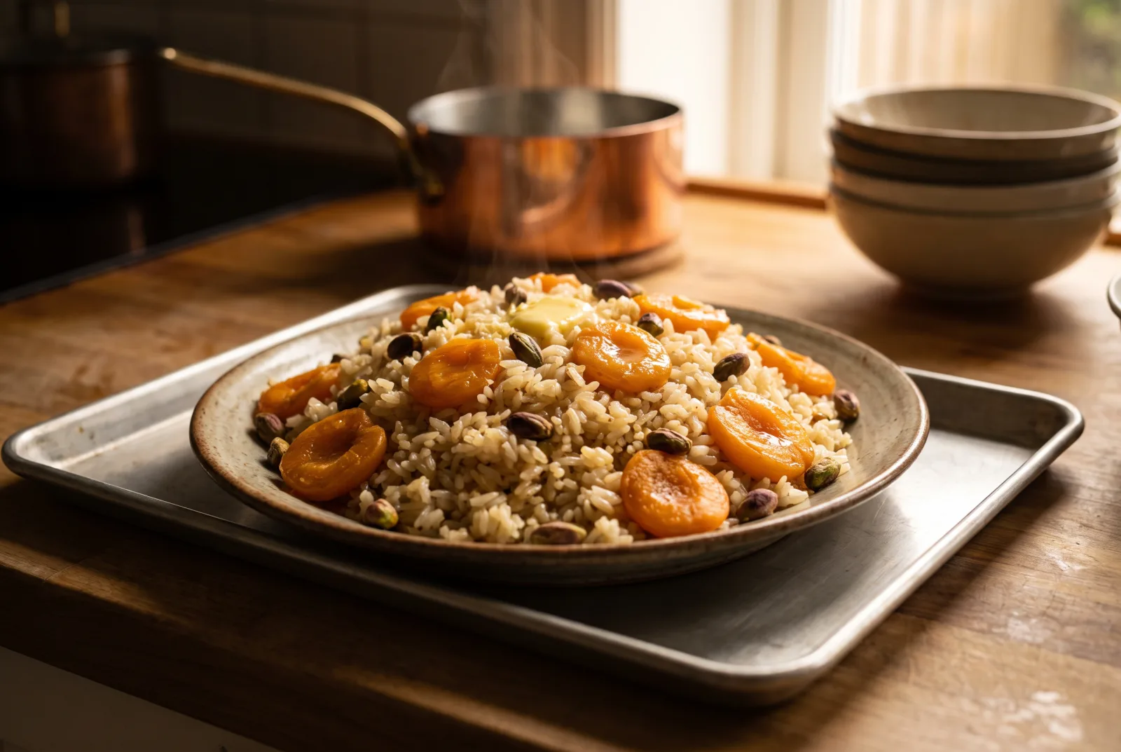 Kayısılı Pilav | Malatya-Style Dried Apricot Pilaf