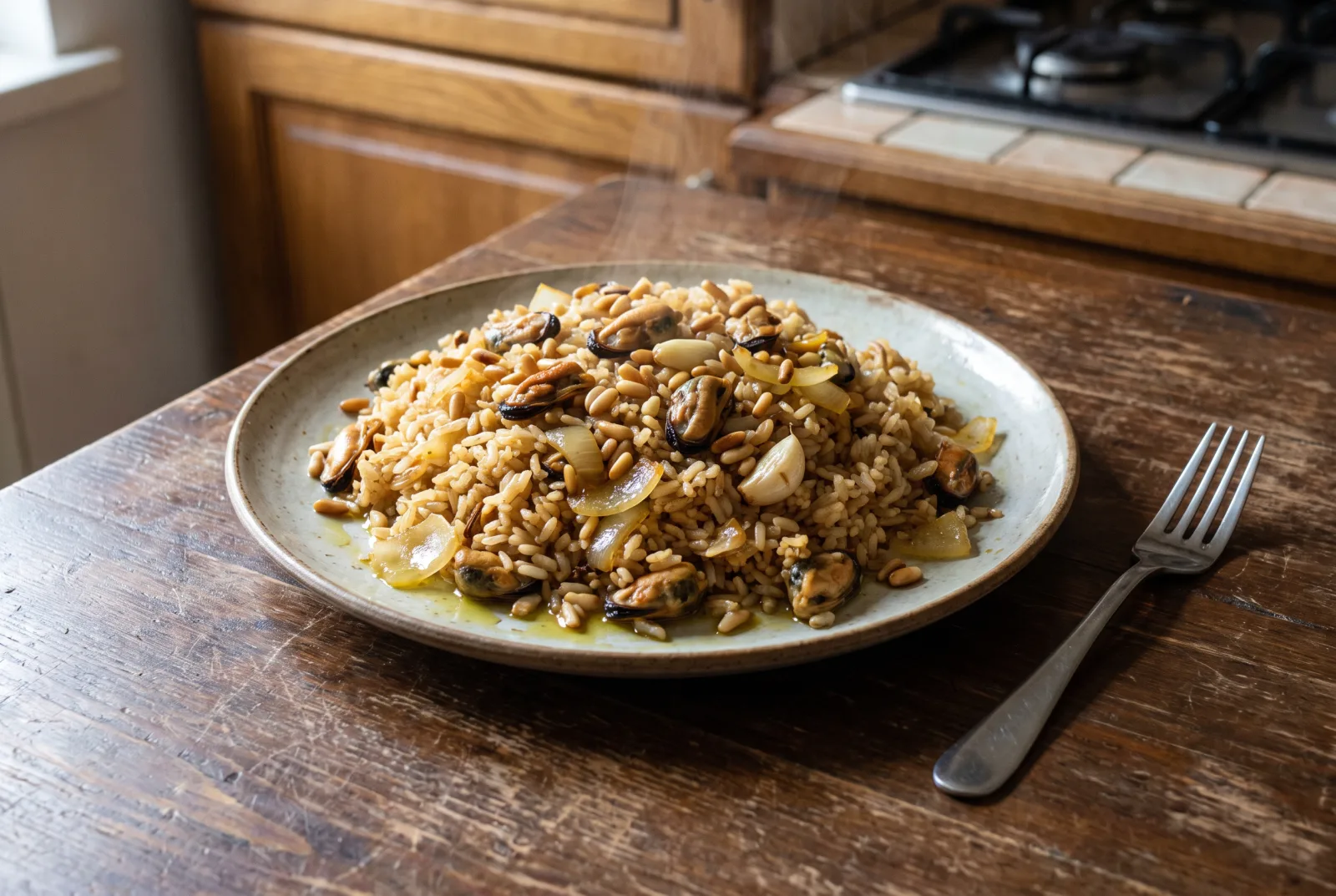 Mussel Pilaf | Istanbul-Style Spiced Rice with Mussels