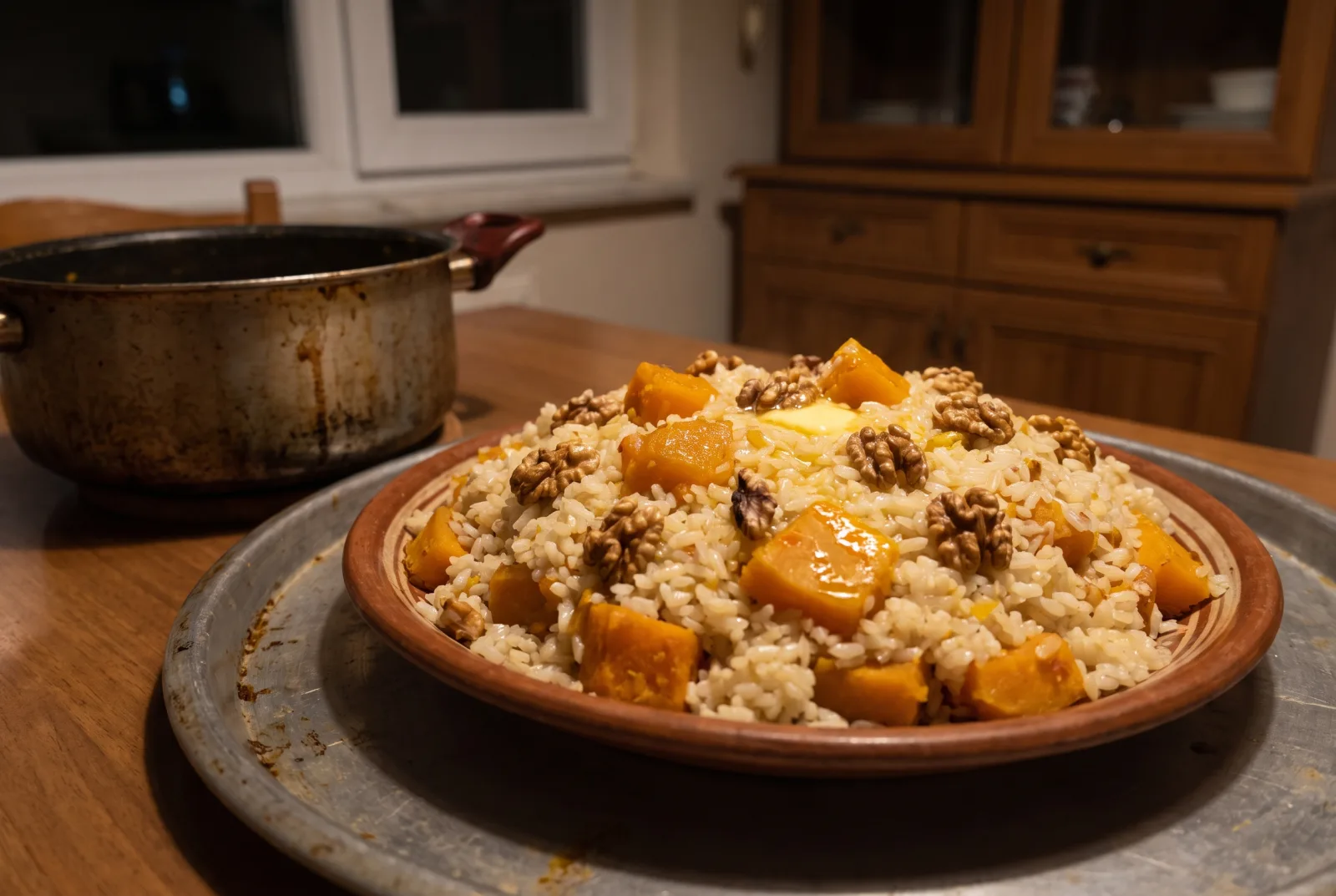 Pumpkin Pilaf | Autumn Rice Pilaf with Walnuts and Cinnamon
