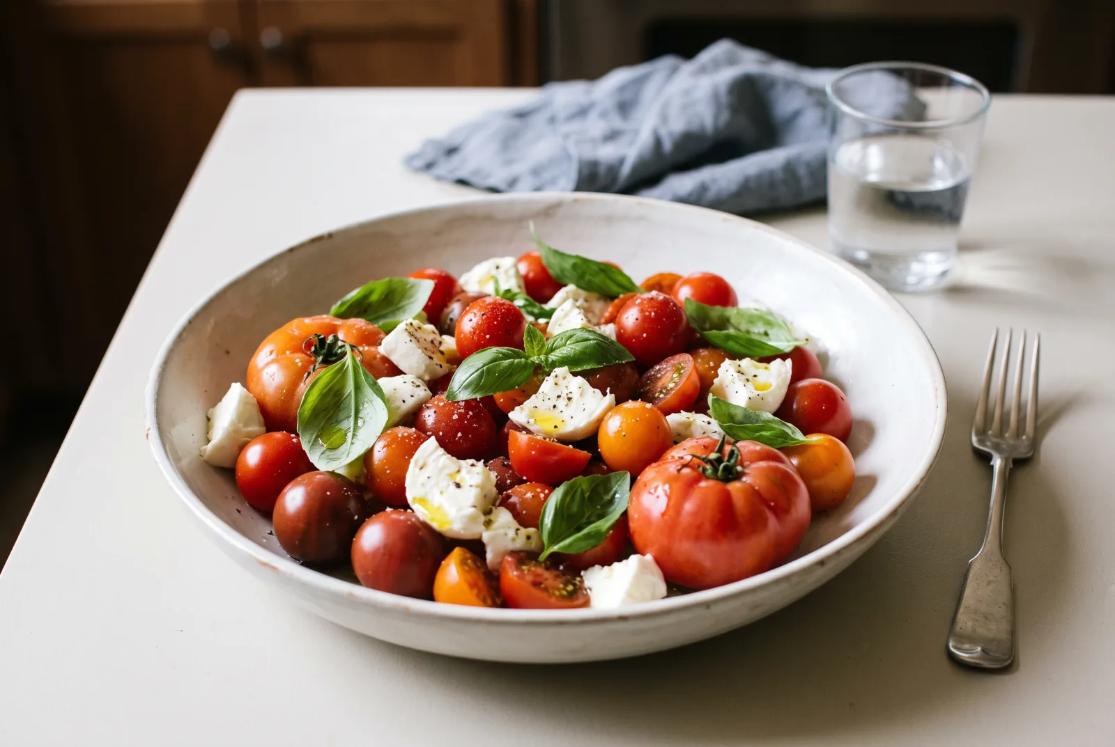 Tomato and Mozzarella Salad | Italian Caprese-Style Recipe