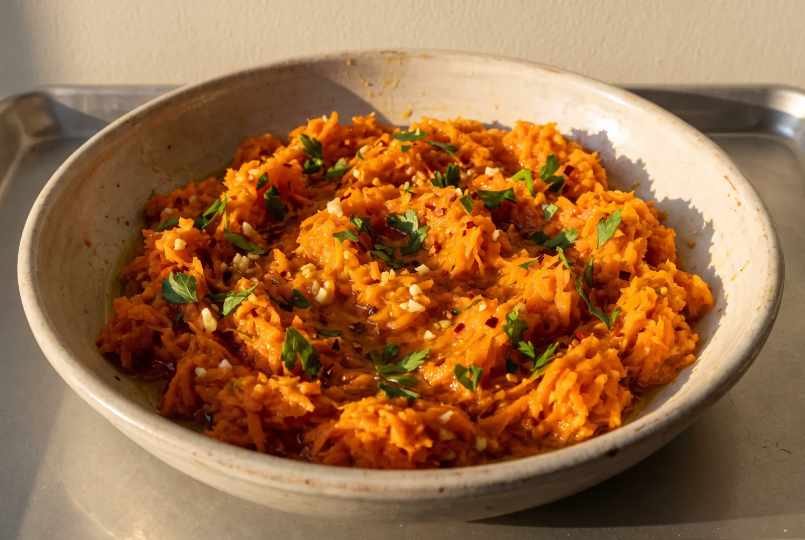 Moroccan-Inspired Spiced Carrot Salad — Cumin and Olive Oil Dressing