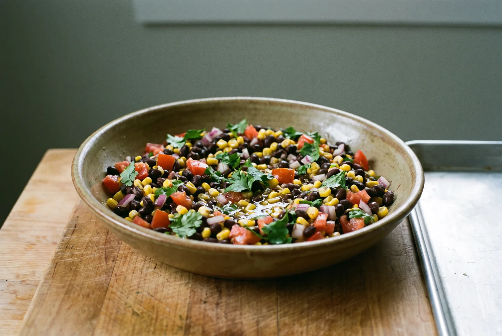 Mexican-Style Black Bean and Corn Salad with Lemon and Cilantro