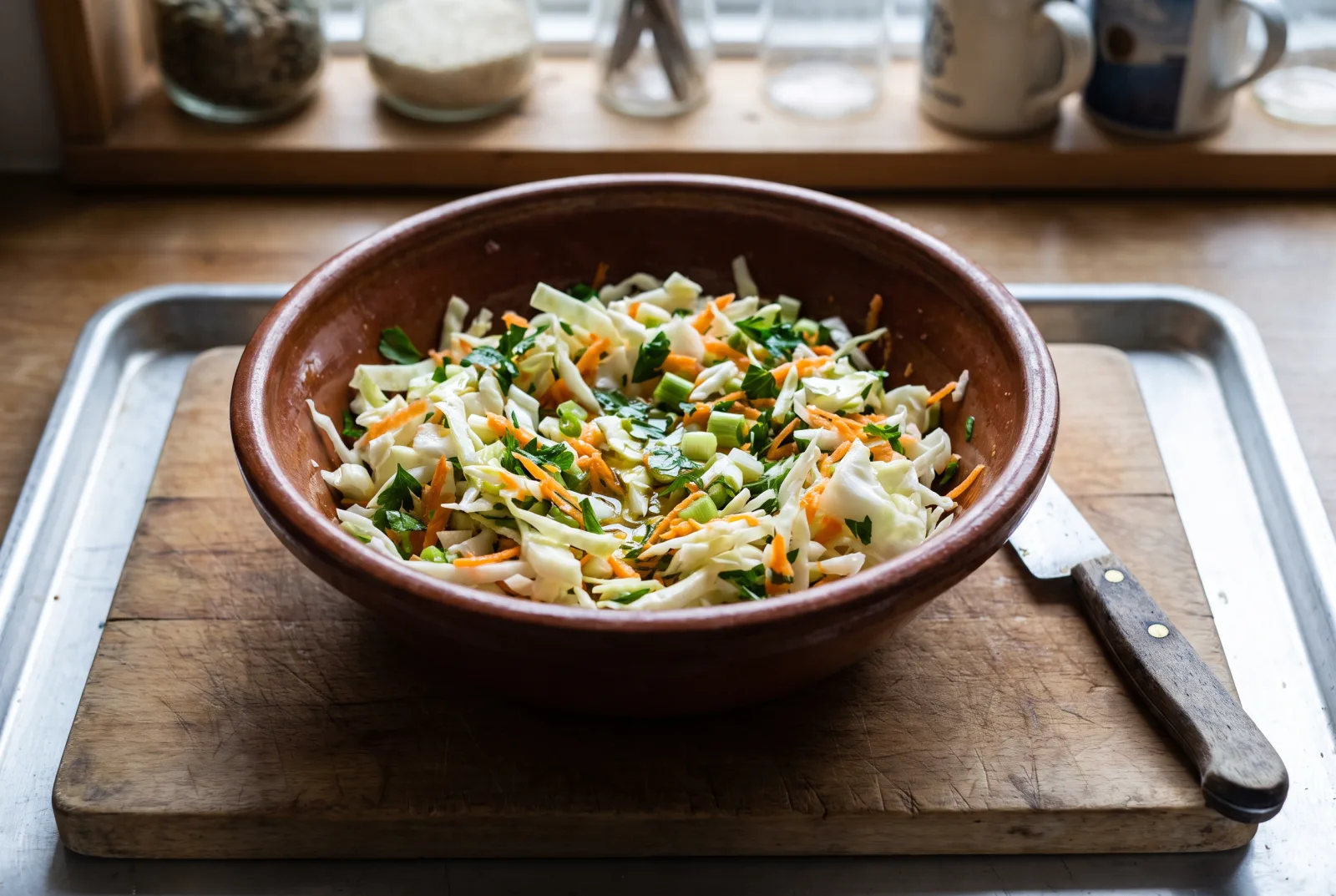 White Cabbage Salad — Home-Style Carrot and Lemon Salad