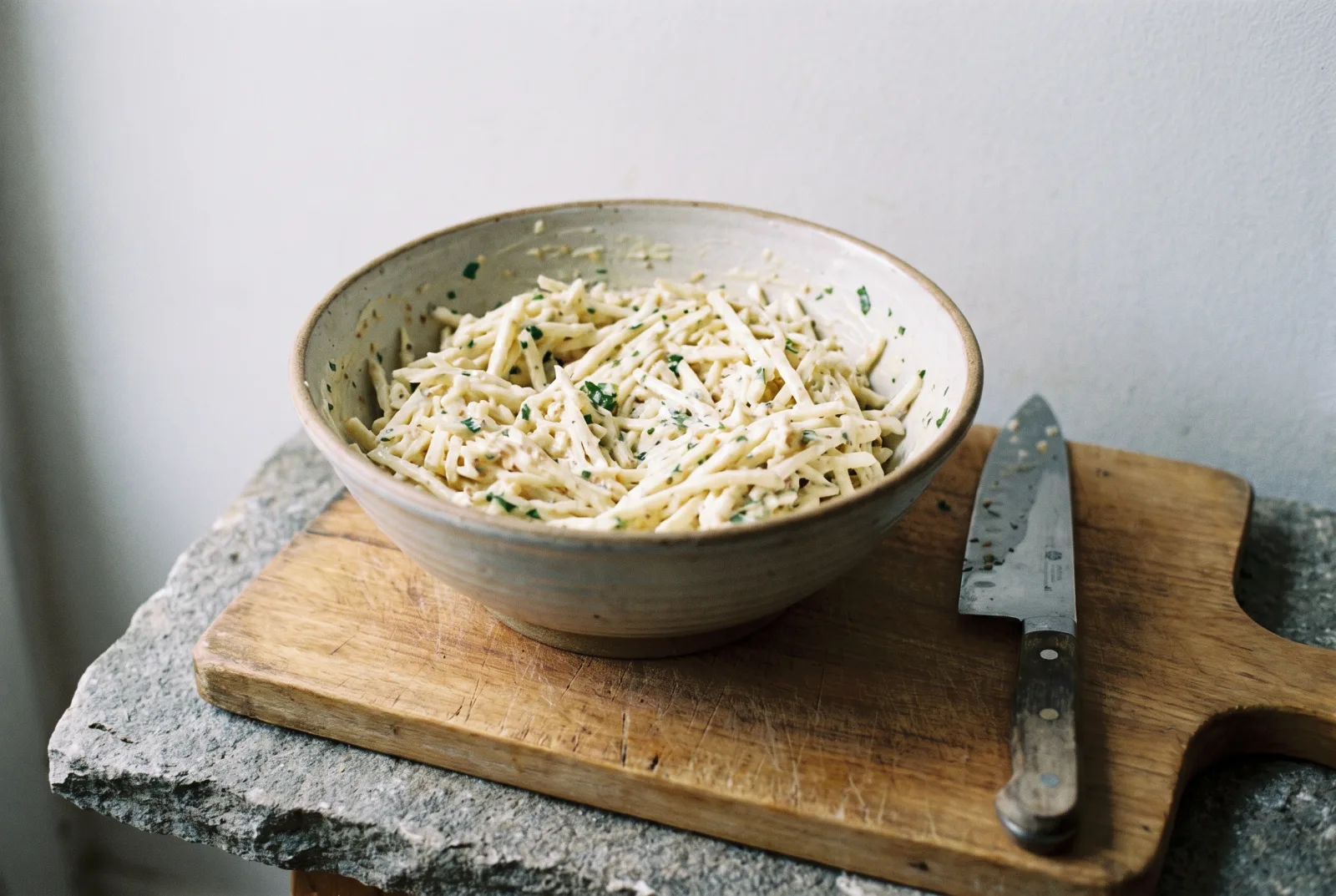 Celeriac Salad — French-Style with Mustard Dressing