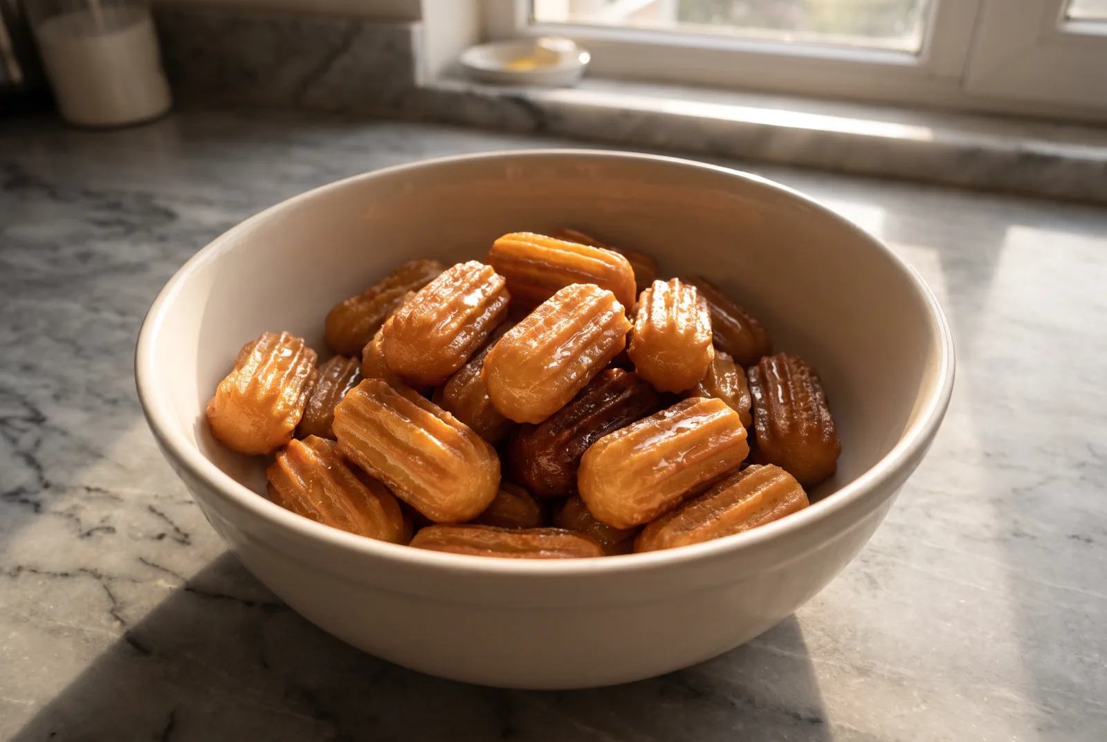 Tulumba (Turkish Syrup-Soaked Fried Pastry) | Crisp, Syrup-Filled Dessert