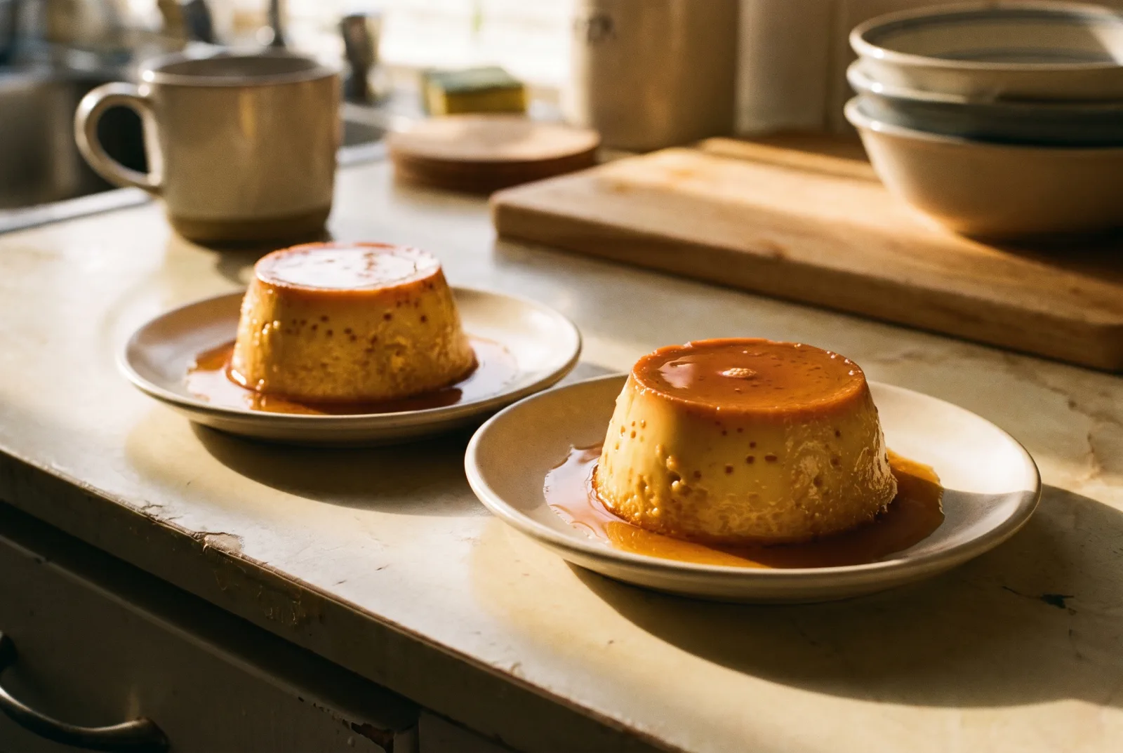 Crème Caramel | Baked Custard with Caramel Sauce