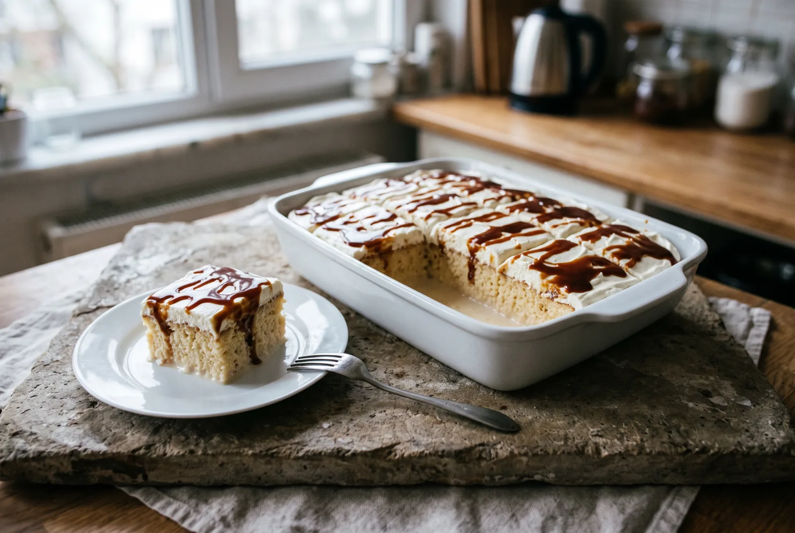 Trileçe (Tres Leches Cake) — Three-Milk Cake