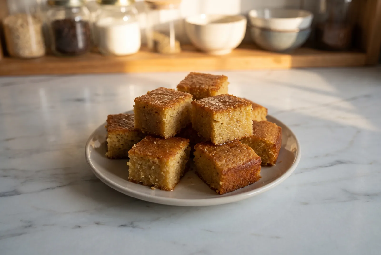 Şam Tatlısı (Turkish Syrup-Soaked Cornmeal Cake)