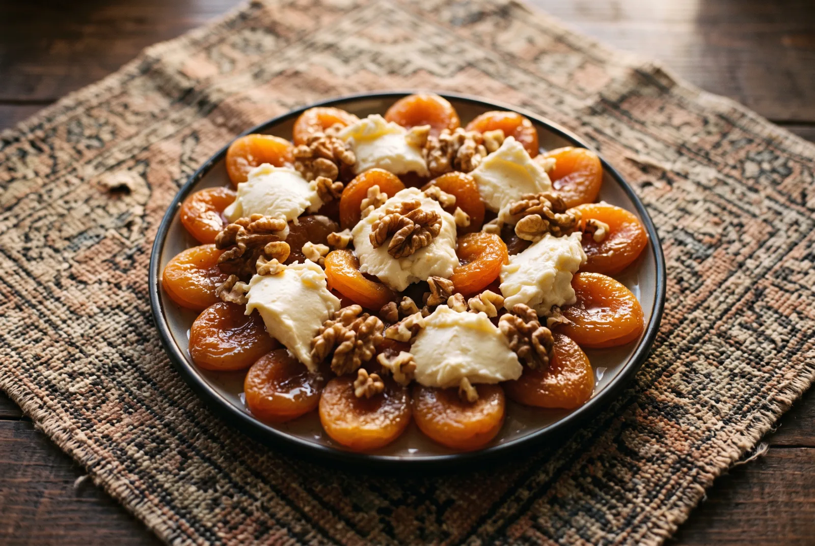 Malatya-Style Apricot Dessert — Stuffed with Kaymak and Walnuts