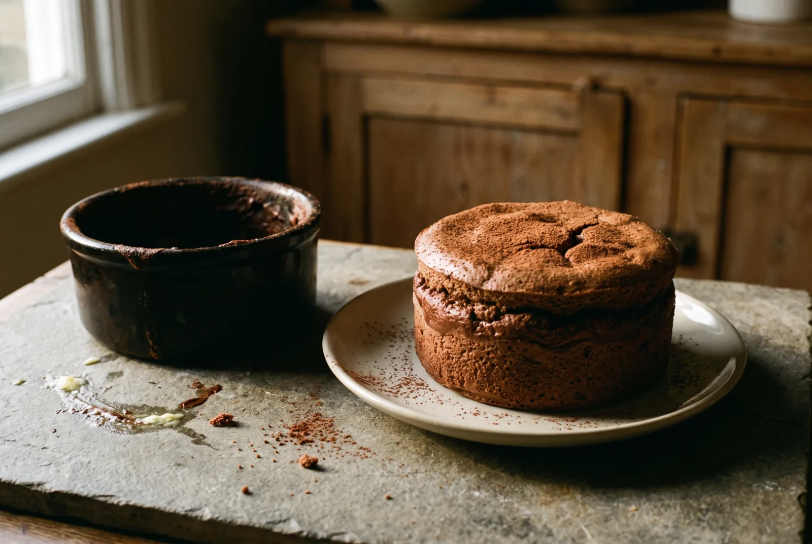 Chocolate Soufflé | French Dessert with a Molten Center