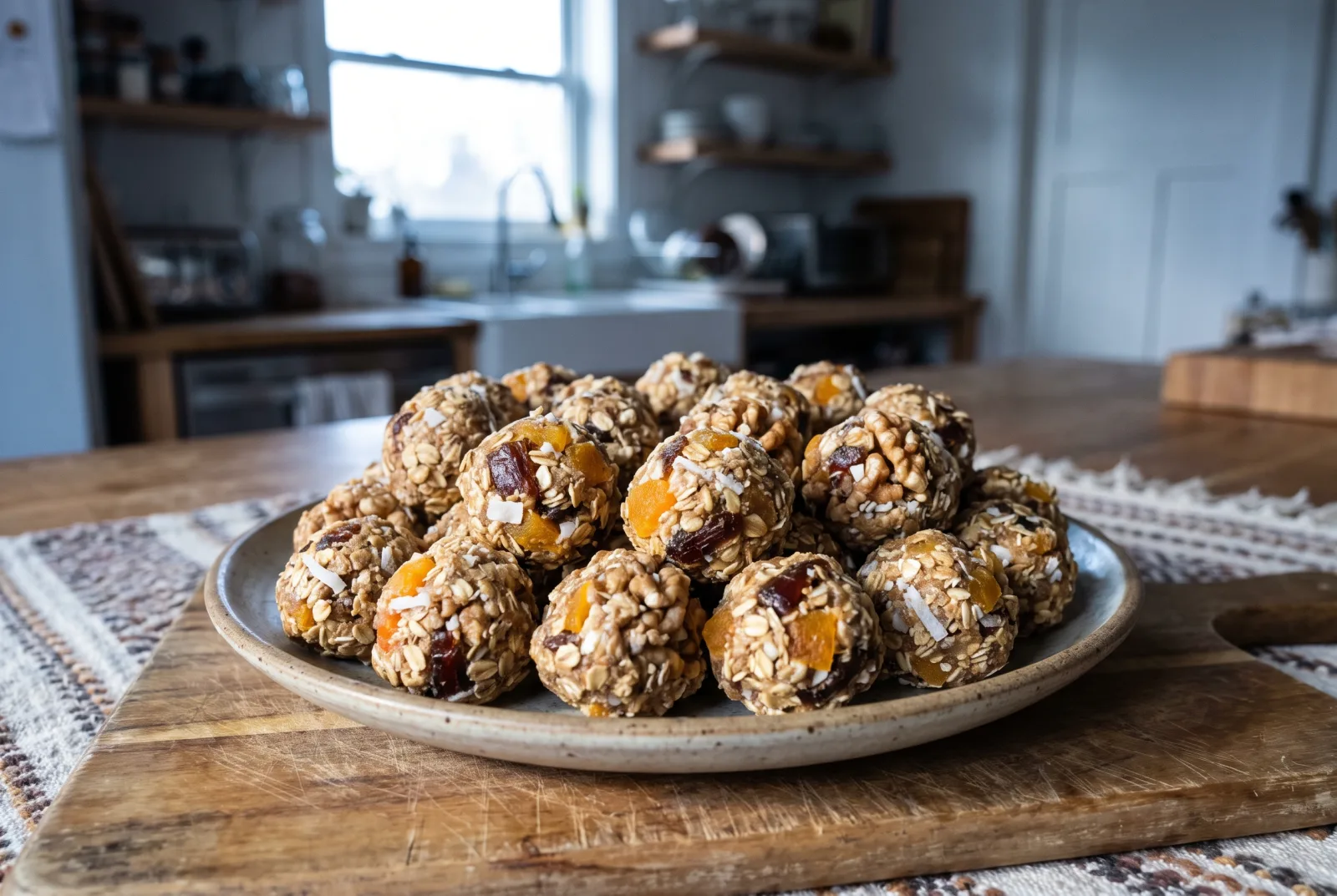Dried Fruit Energy Balls — No-Bake Snack