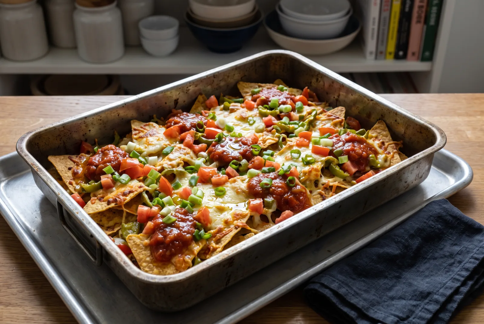 Homemade Nacho Chips — Oven-Baked with Cheese