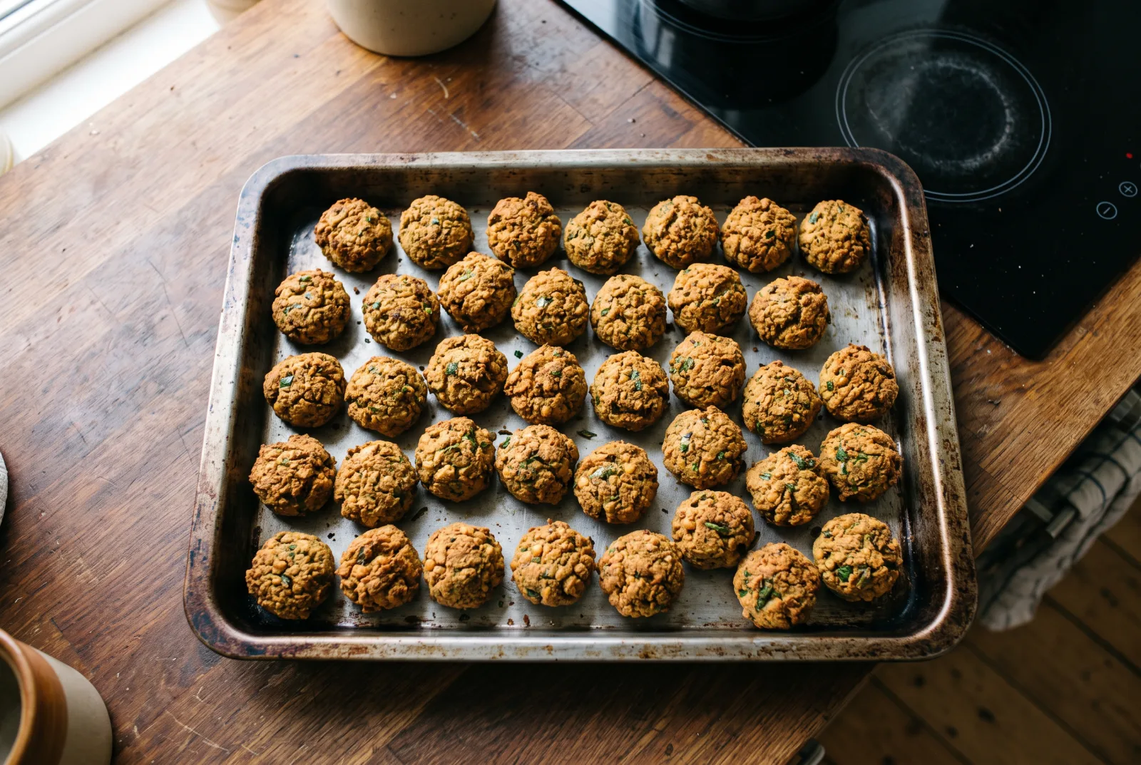 Falafel — Oven-Baked Chickpea Patties