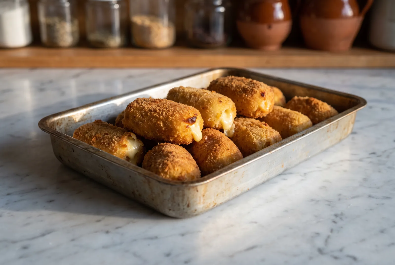 Oven-Baked Potato and Kashar Cheese Croquettes