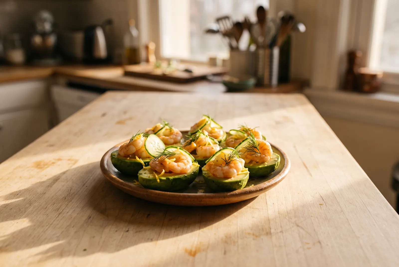 Shrimp and Avocado Canapés — No-Cook Appetizer