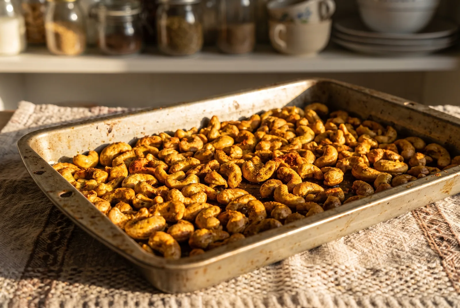 Oven-Roasted Spiced Cashews