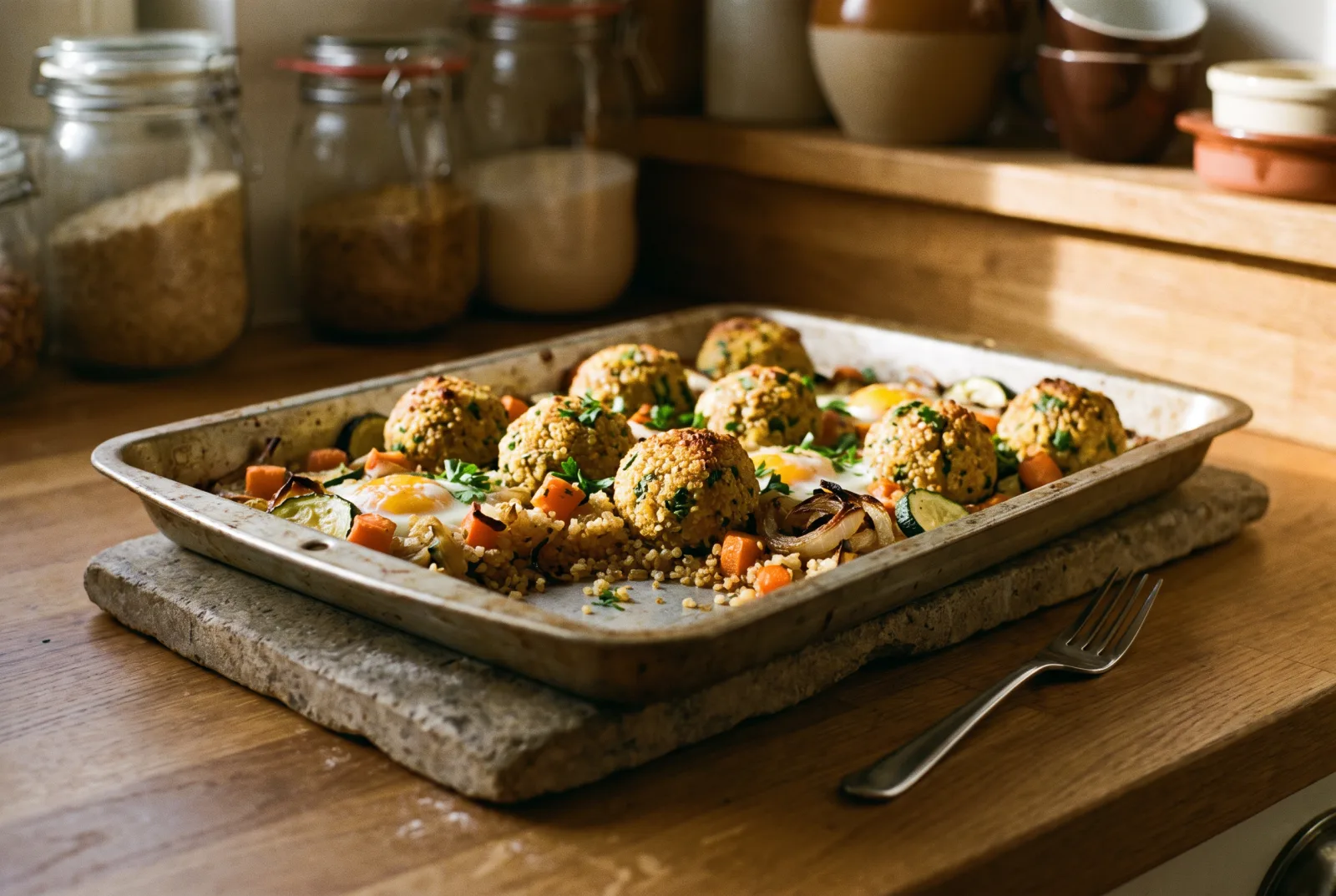 Baked Quinoa Patties — A Vegetarian Snack