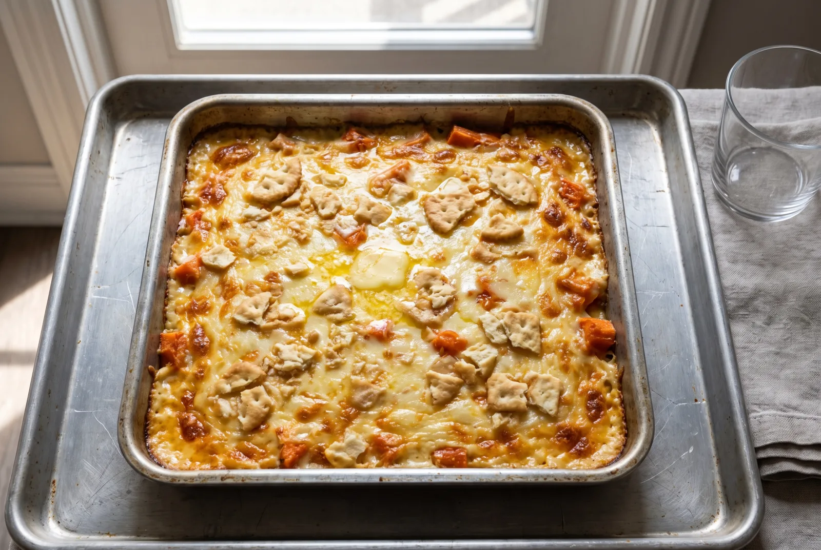 Oven-Baked Hot Cheese Dip — Serve with Crackers and Vegetables