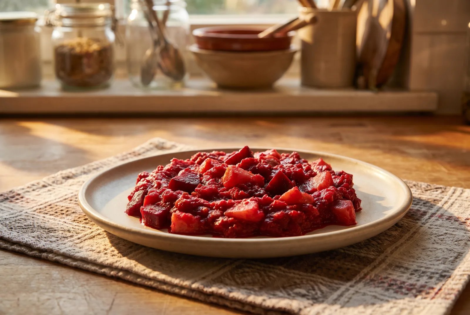 Red Beet and Apple Puree | For Babies 8 Months and Older