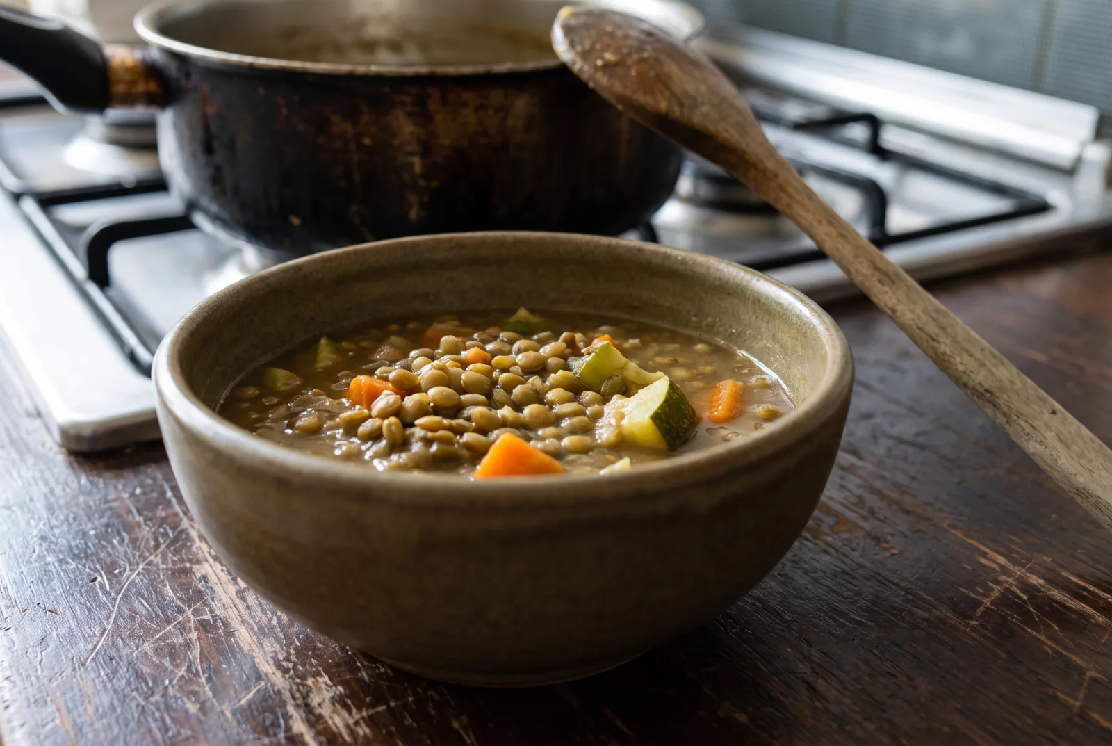 Green Lentil and Vegetable Soup for Babies 8 Months and Older
