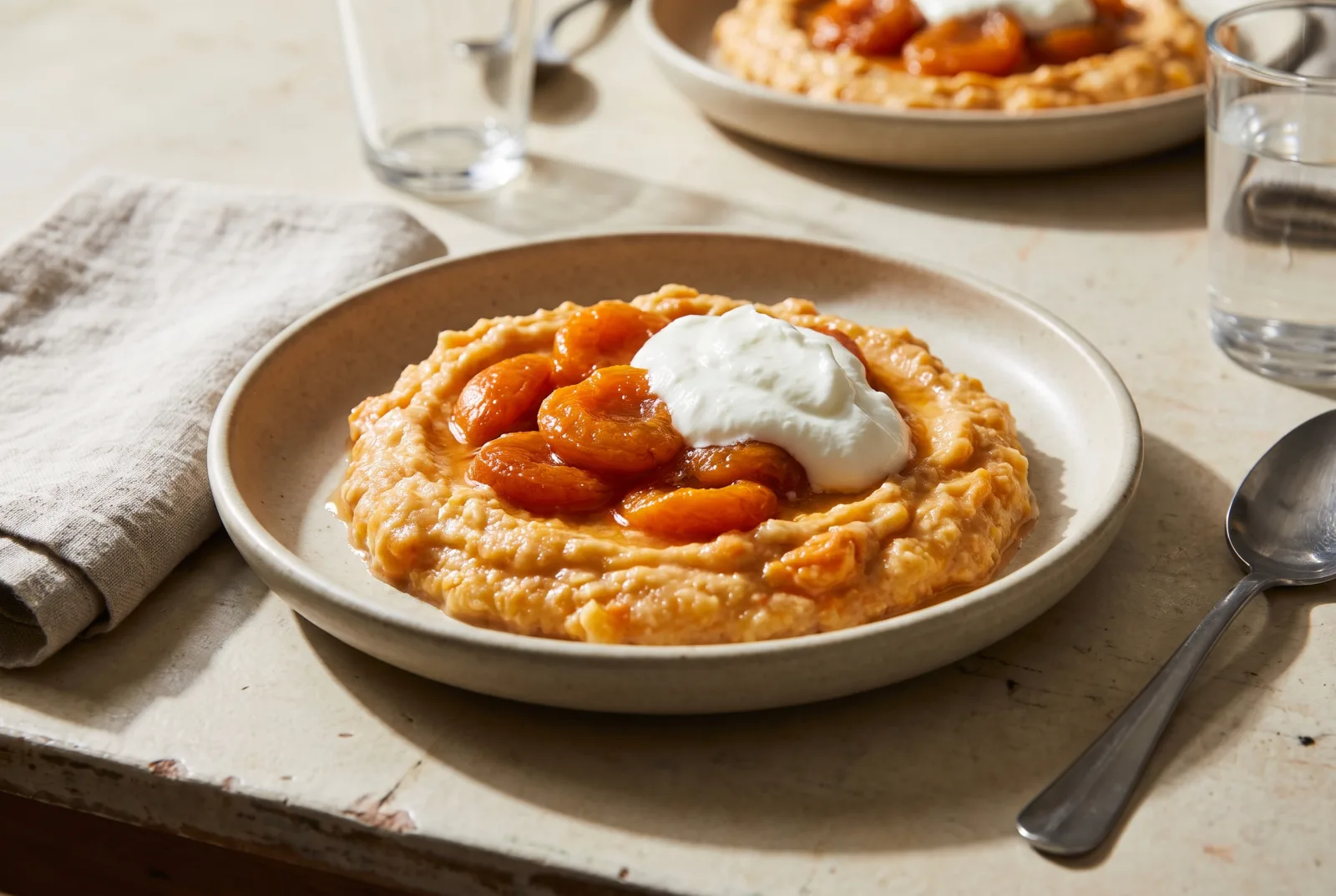 Apricot Yogurt Mash for Babies 8 Months and Older