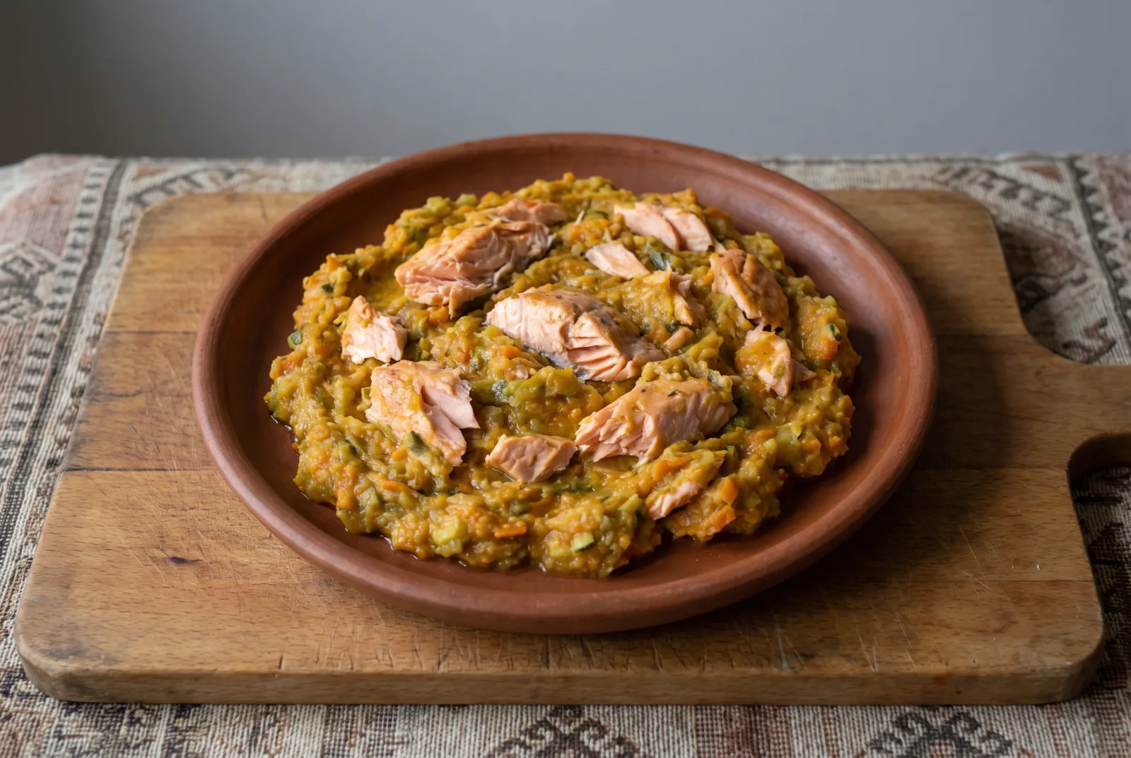 Boneless Salmon and Vegetable Puree | Omega-Rich Recipe for Babies 10 Months and Older
