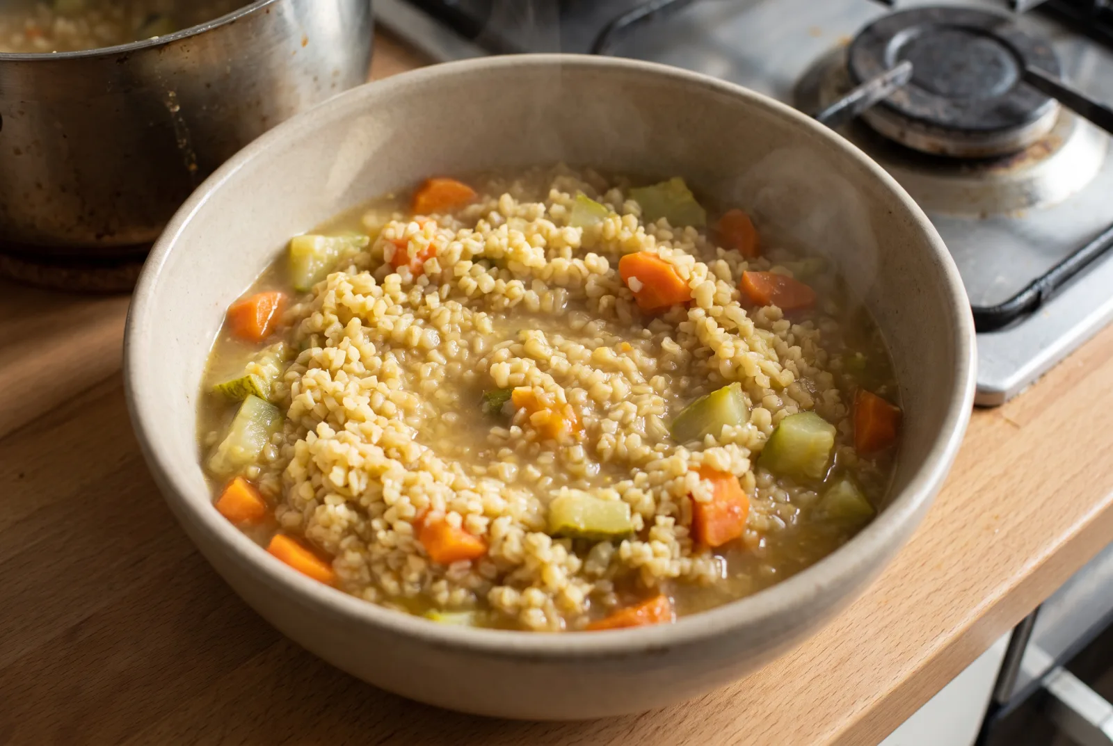 Bulgur and Vegetable Porridge — For Babies 12 Months and Older