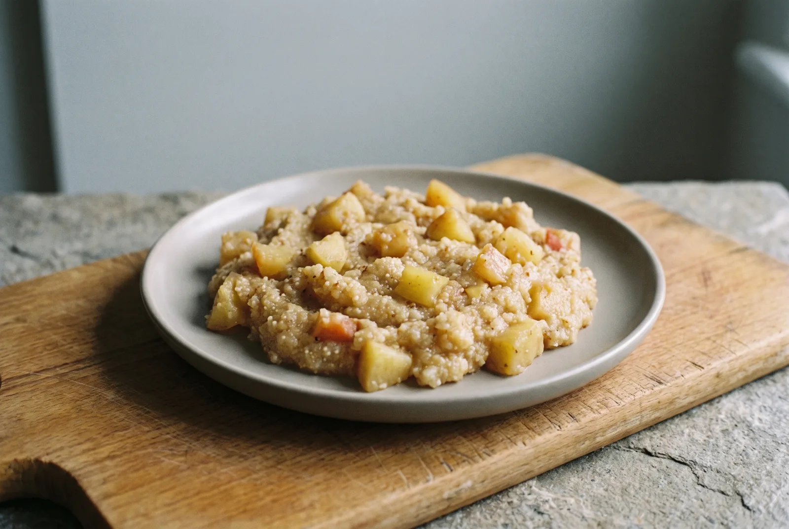 Fruit and Semolina Porridge for Babies 8 Months and Up