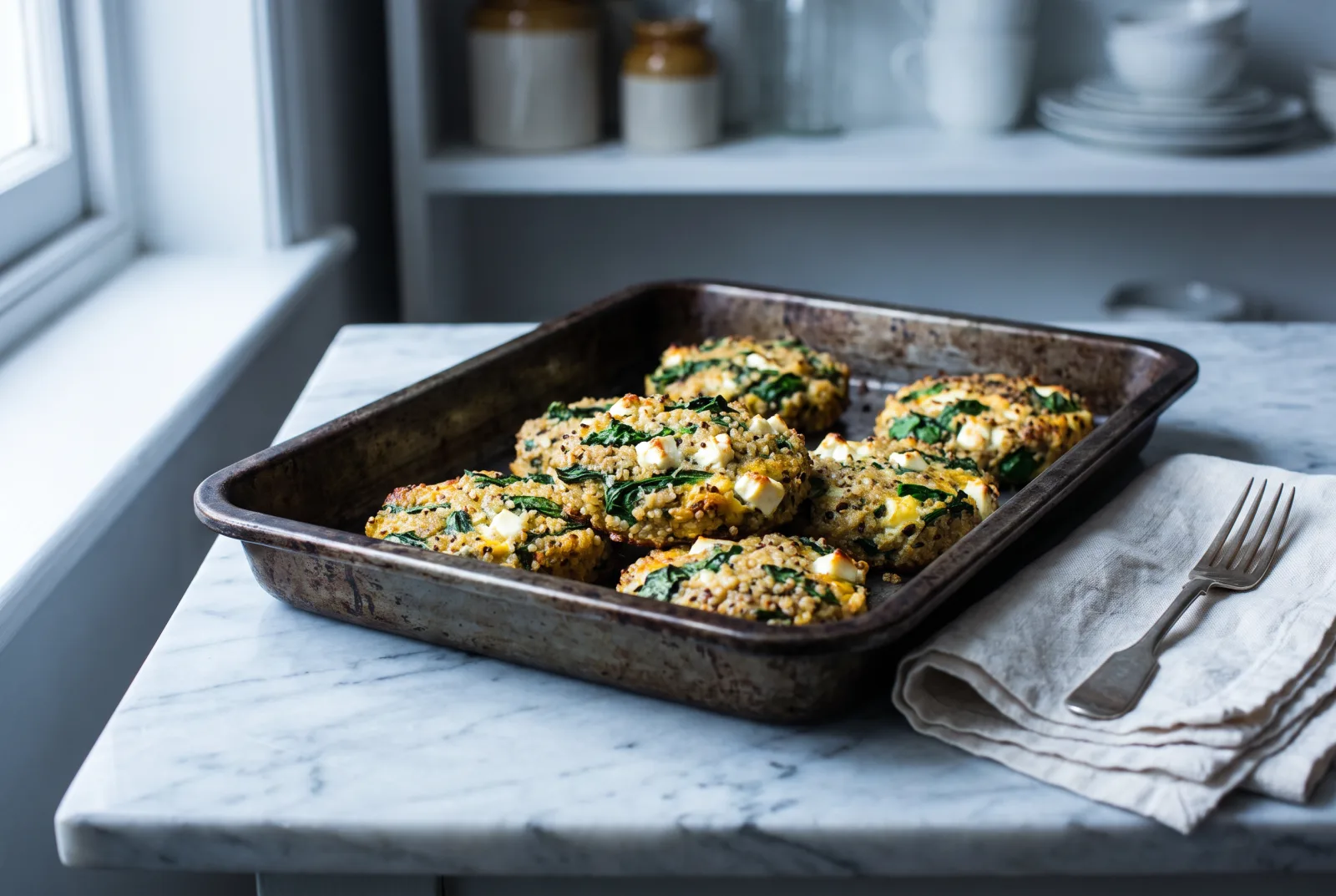 Quinoa and Spinach Patties with Lor Cheese — Baby Finger Food, 12 Months and Up