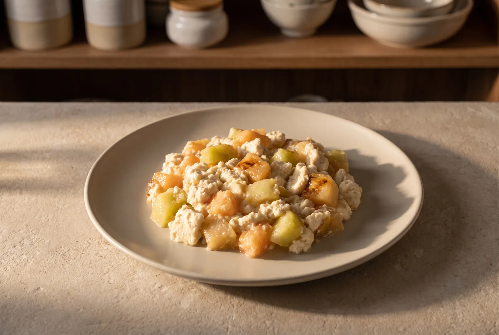 Melon and Strained Cheese Puree | For Babies 8 Months and Older