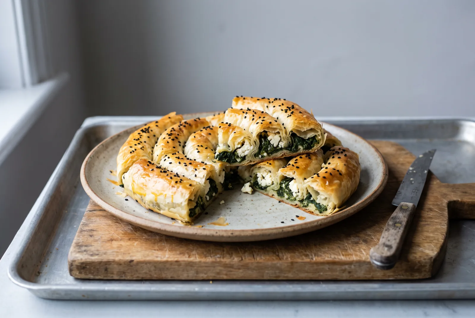Spinach and Cheese Börek Rolls — Baked for Kids