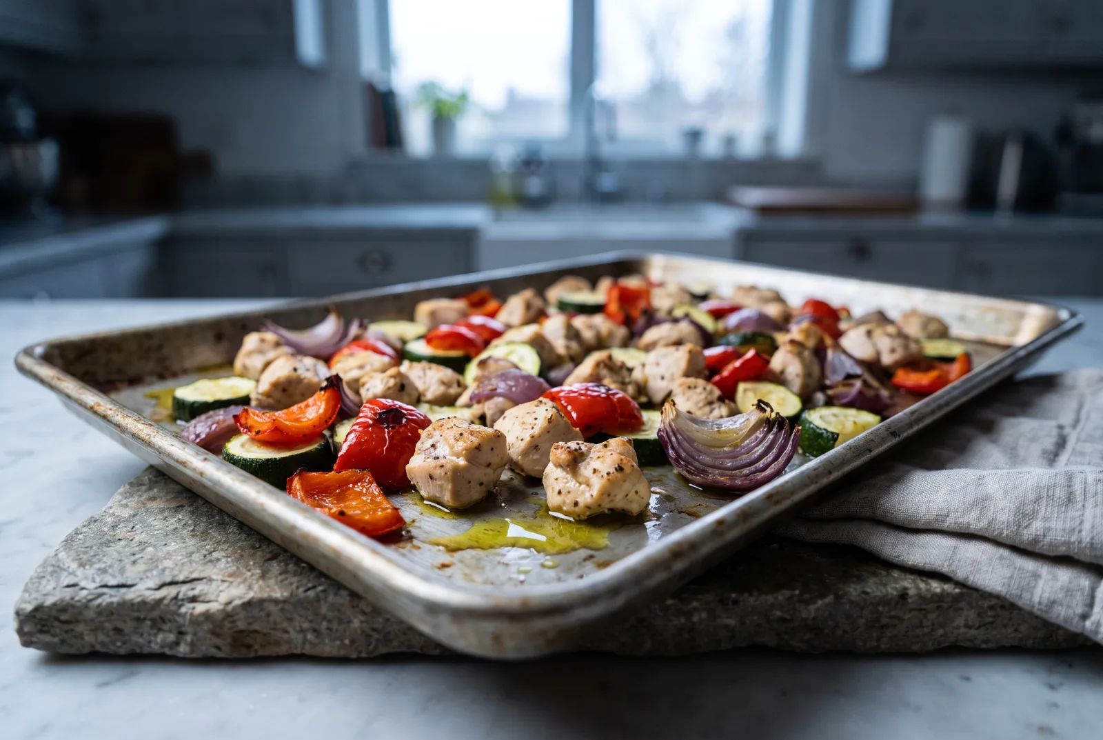 Sheet-Pan Chicken and Vegetables | Colorful Oven Dinner for Kids