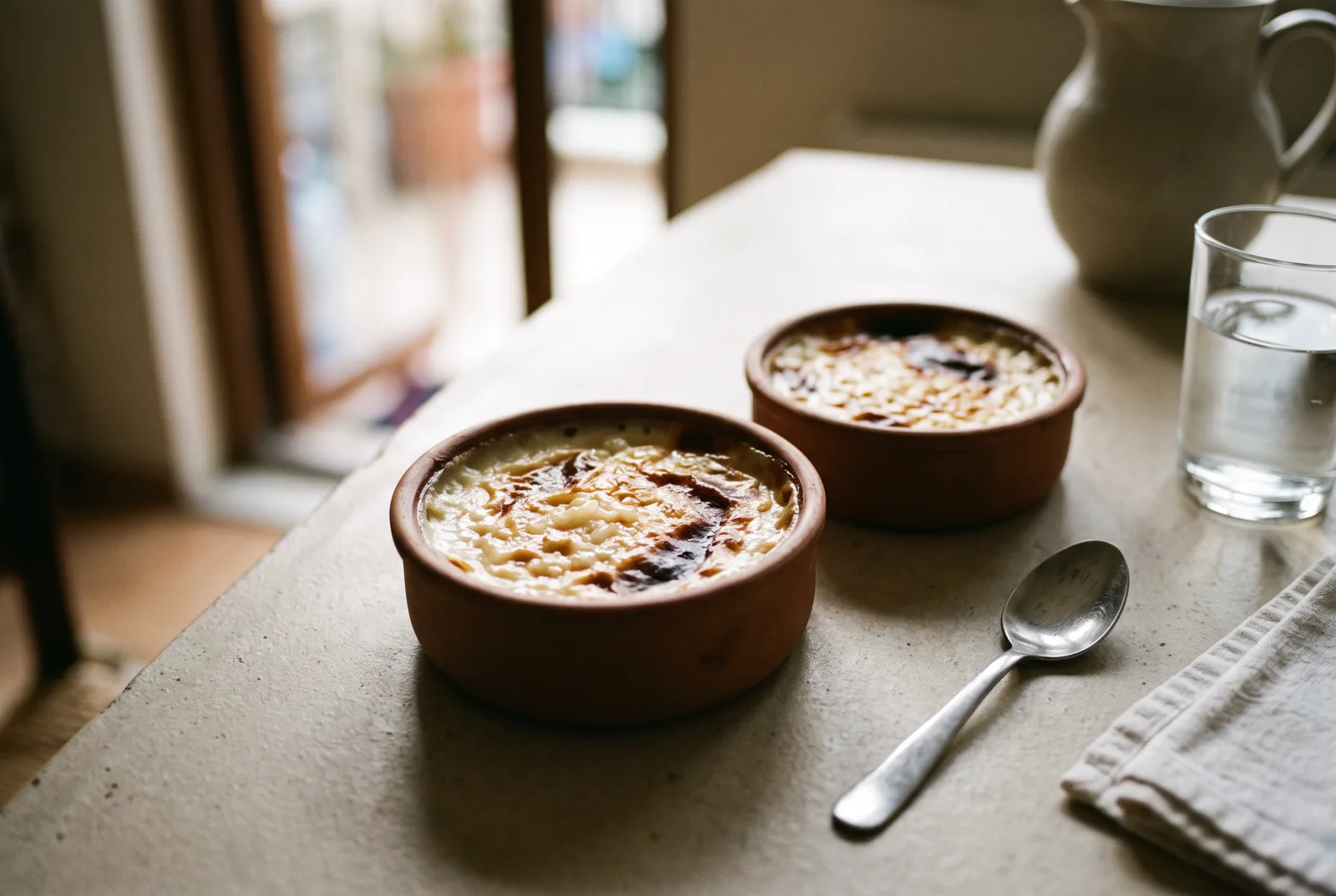 Sütlaç in Mini Bowls — Reduced-Sugar Oven-Baked Rice Pudding for Kids
