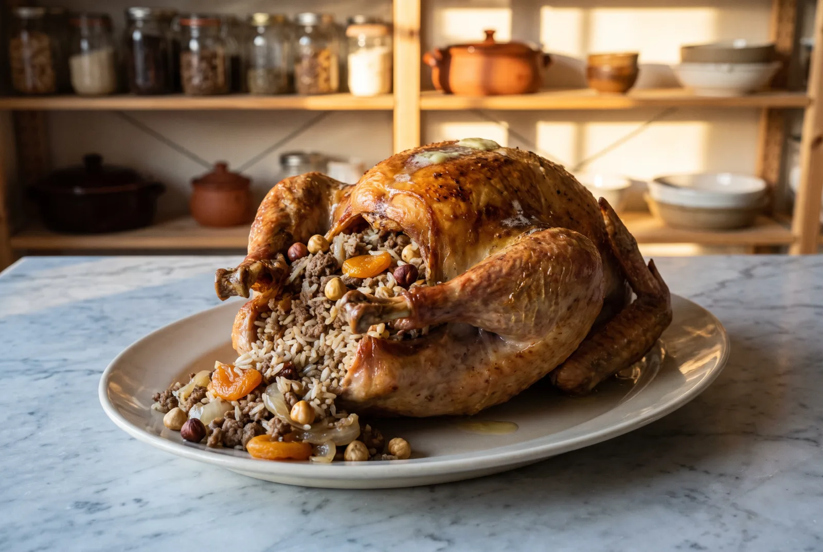 New Year’s Stuffed Turkey | Rice-Pilaf Filling