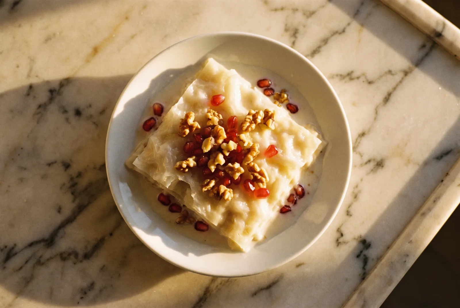 Güllaç | Rosewater Milk Pudding for Ramadan