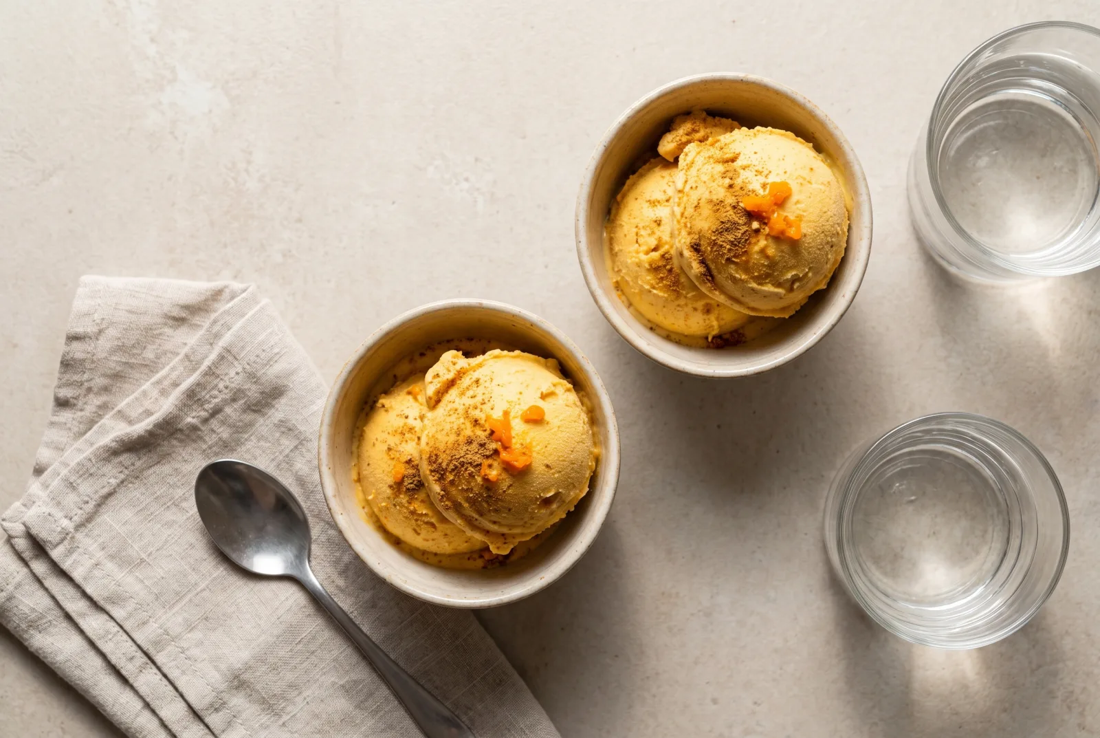 Pumpkin Ice Cream | Homemade Cinnamon Cream Ice Cream