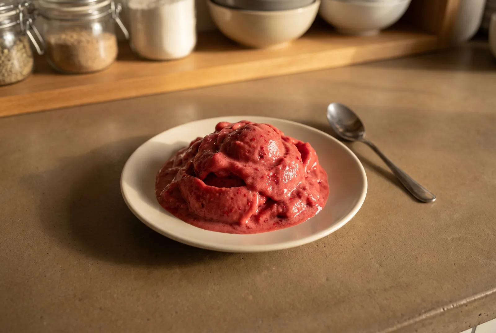 Raspberry Sorbet — Sweet-Tart Frozen Dessert