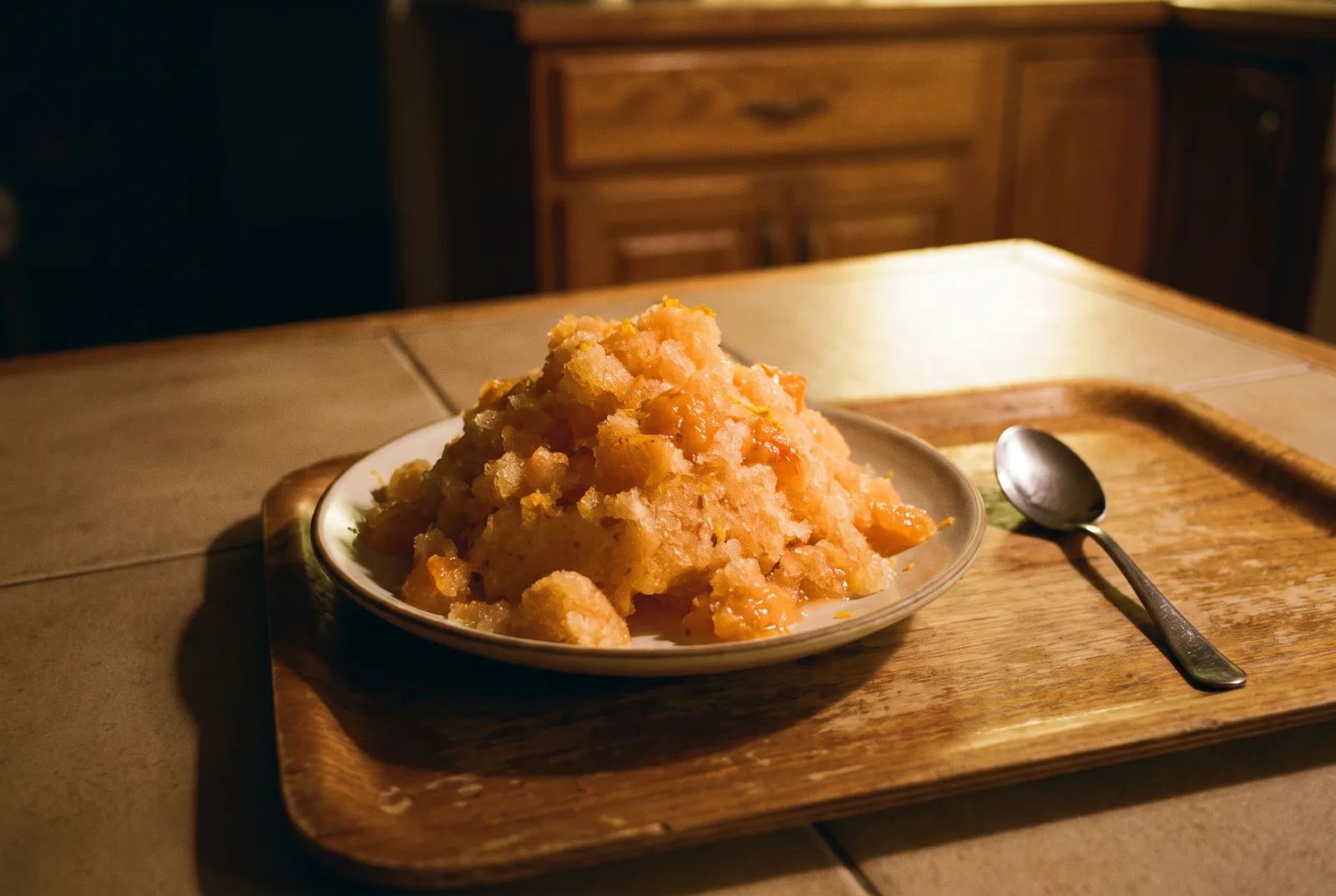 Apricot Granita | Italian-Style Shaved Ice Dessert