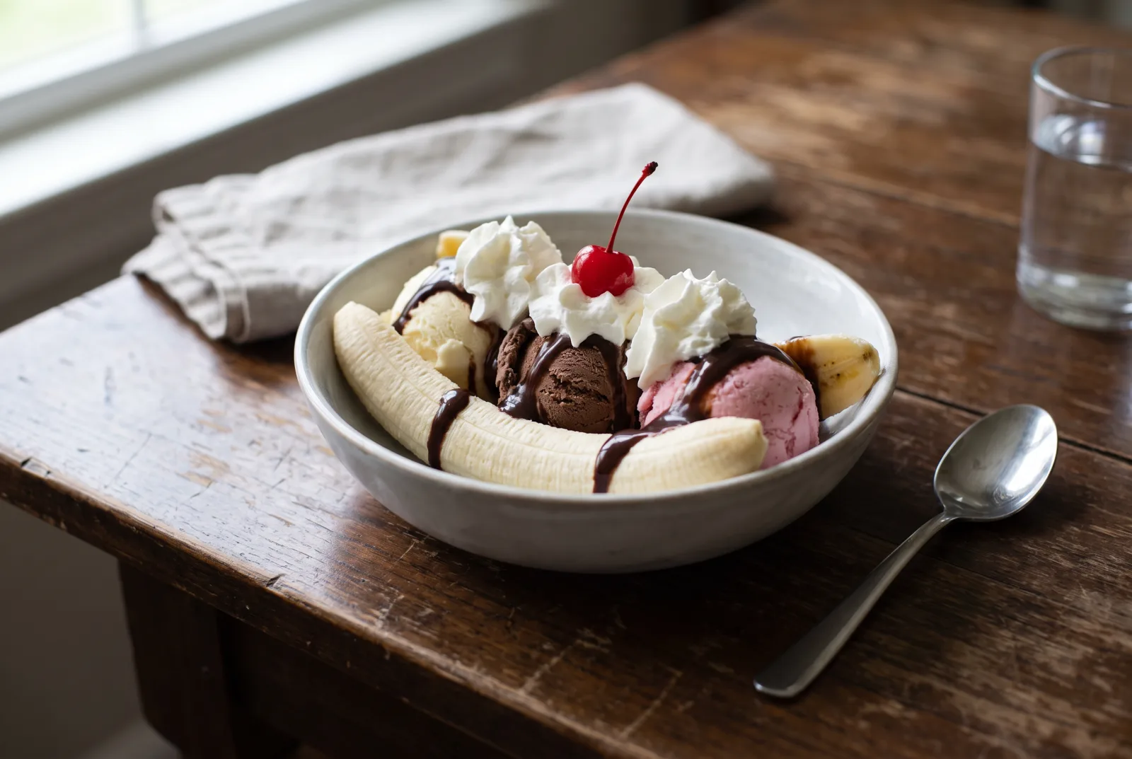 Banana Split — Classic American Ice Cream Dessert