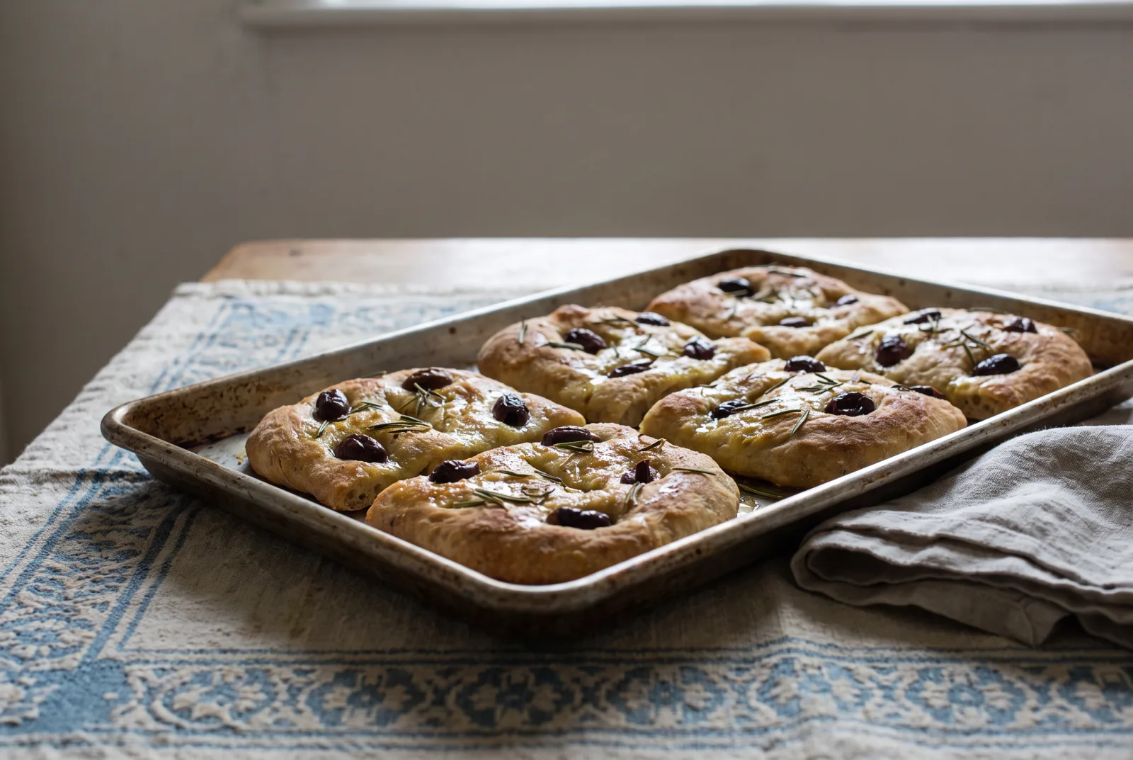 Fougasse — French Olive Oil Bread