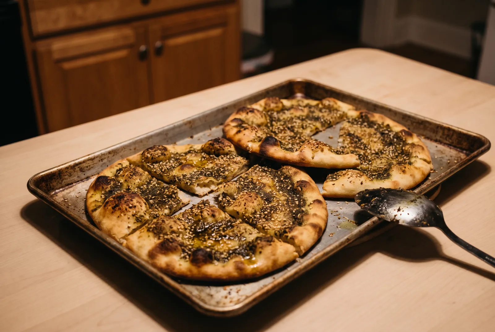Manakish — Lebanese Flatbread with Za’atar Spice Blend