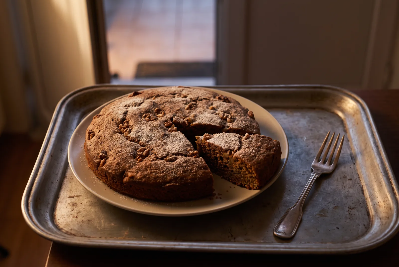 Walnut Coffee-Flavored Cake
