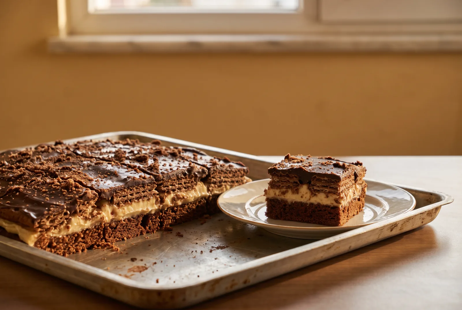 Hazelnut Chocolate Wafer Icebox Cake