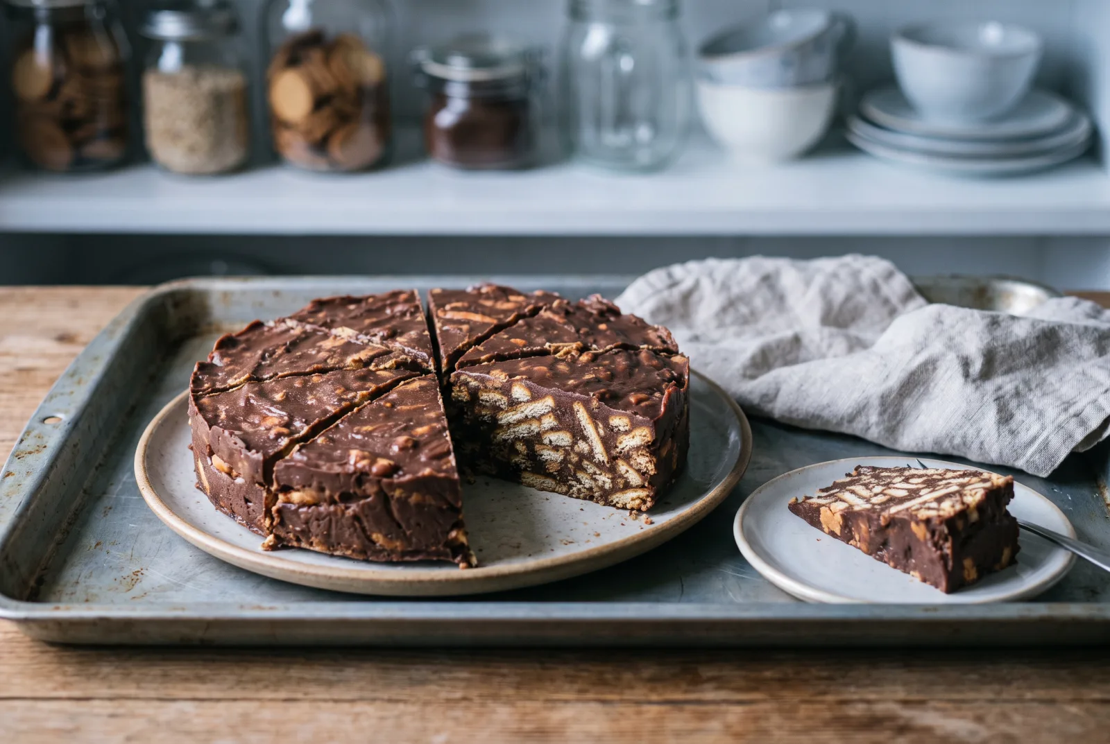 Karamelli Bisküvili Pasta — No-Bake Caramel Cookie Cake