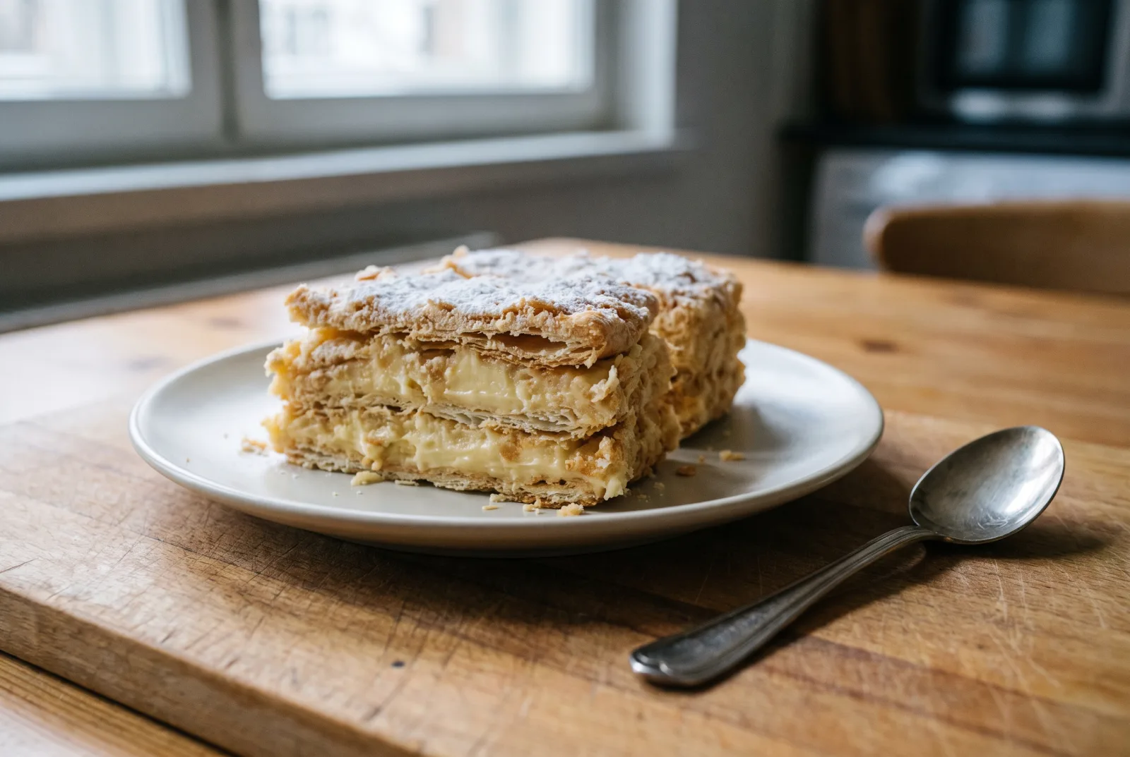 Napoleon Cake — Layered Puff Pastry with Vanilla Cream