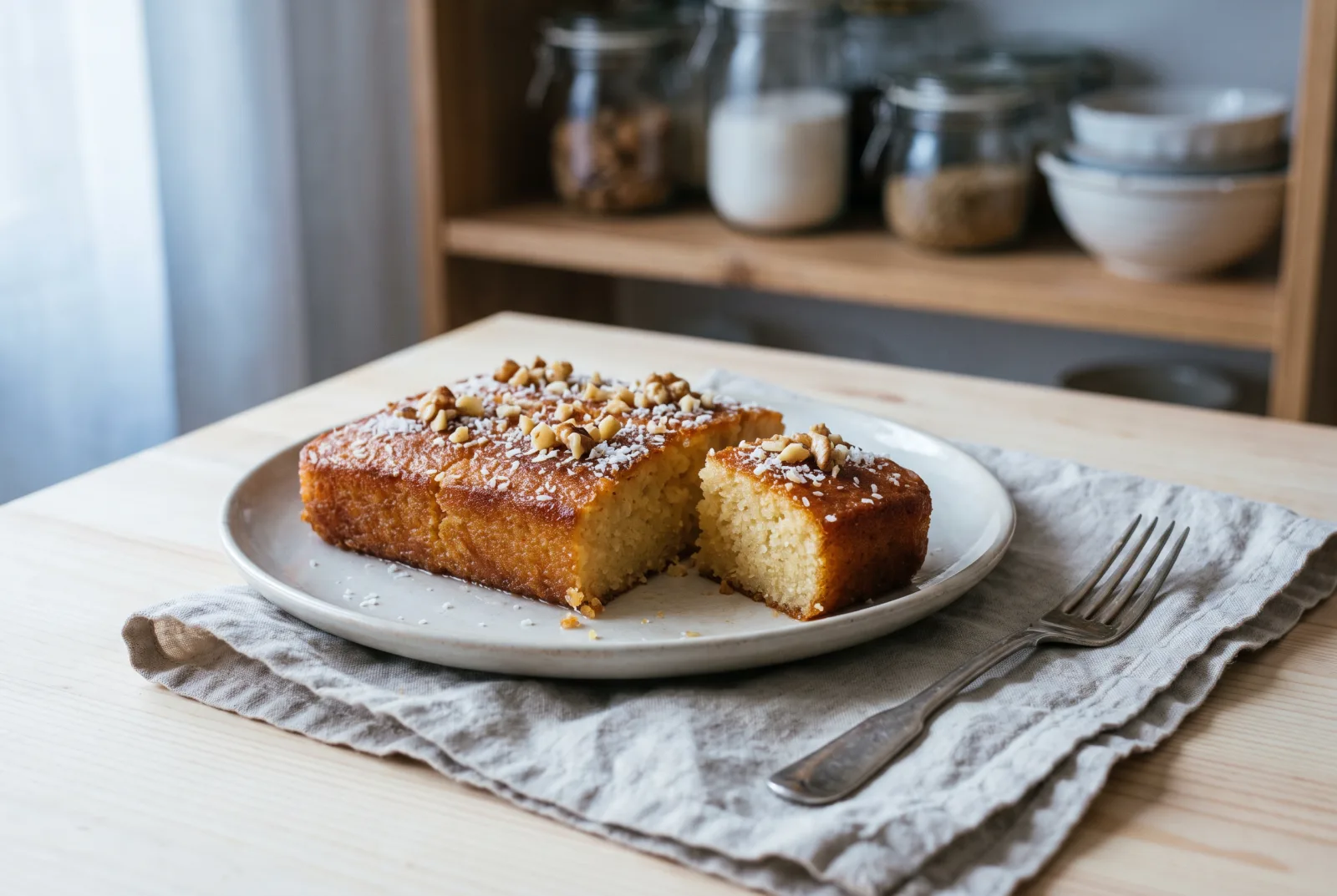 Cennet Pastası (Heavenly Cake) with Walnut Caramel